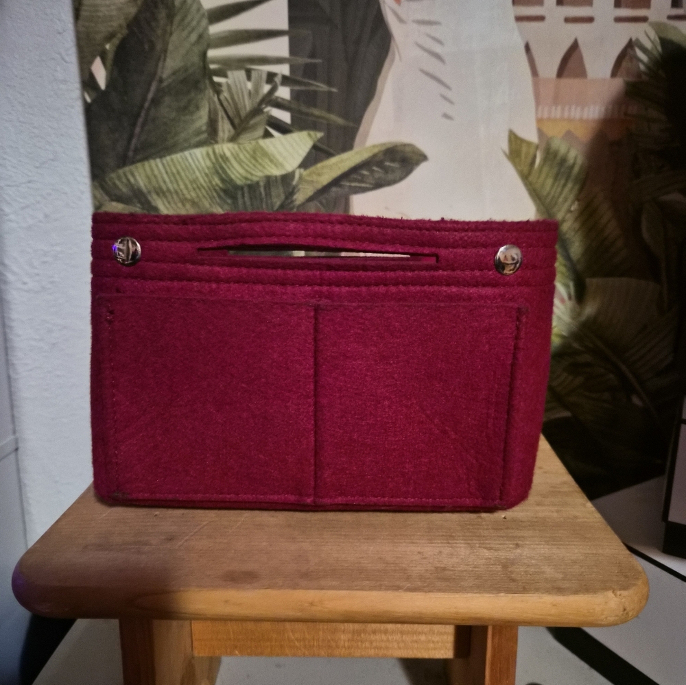 Elegant Red Women's Bag inside handbag